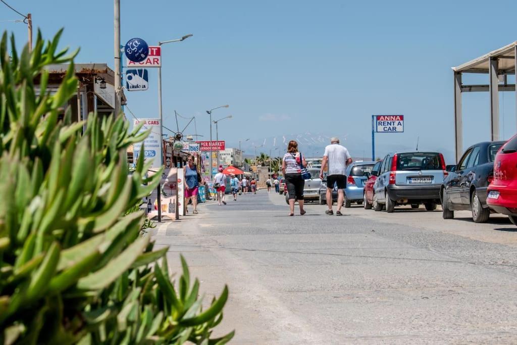 Md Residence Near The Beach W Bbq And Private Parking Hersonissos  Bagian luar foto